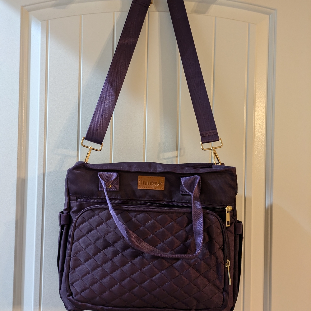 Purple Quilted Women's Bag